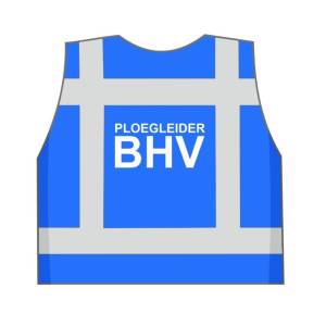 Huschka BHV veiligheidshesje-Ploegleider-BHV-blauw